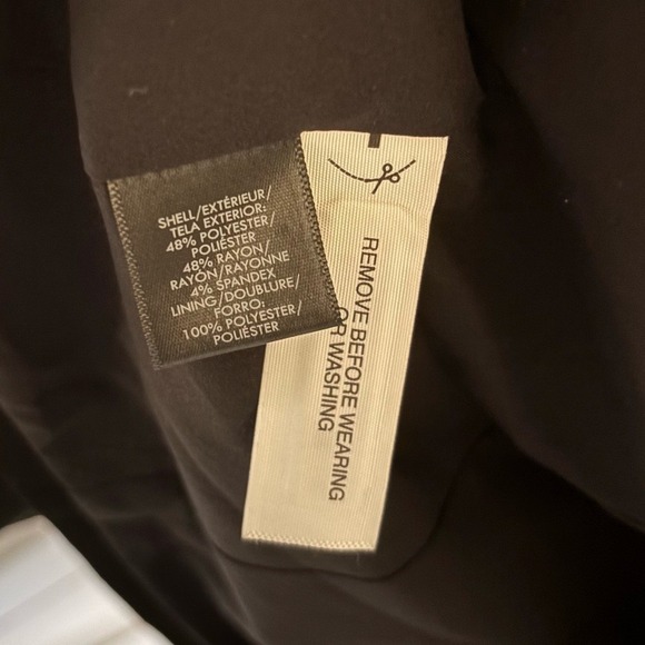 Ann Taylor tailored double lapel Black Jacket 4p NWOT - Picture 7 of 8